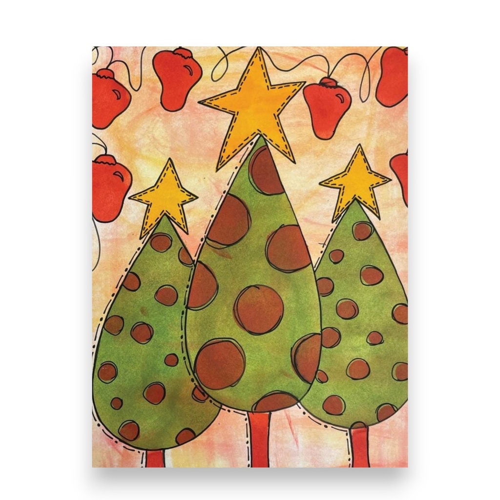 Dylusions A Ton of Trees Stencil