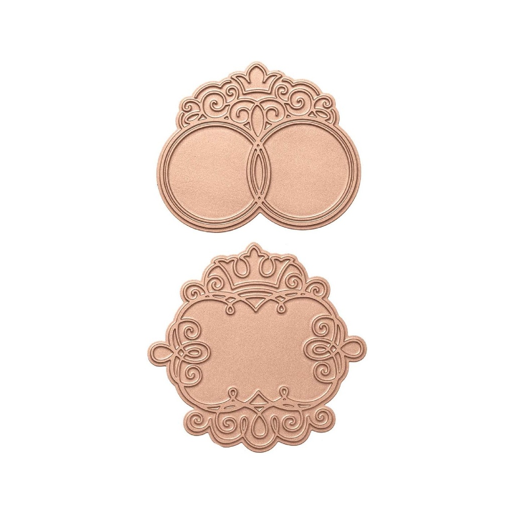 Spellbinders - Monogram Medallions Glorious Glimmer Plate