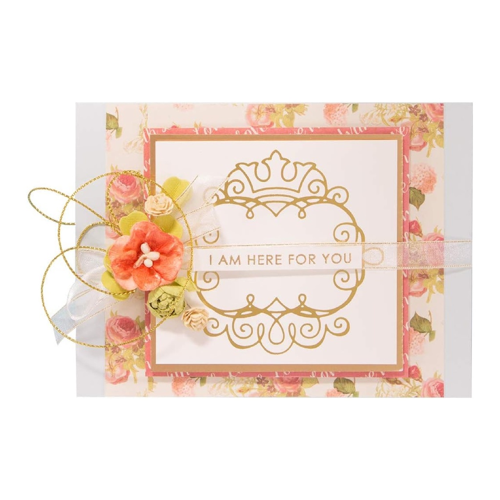 Spellbinders - Monogram Medallions Glorious Glimmer Plate