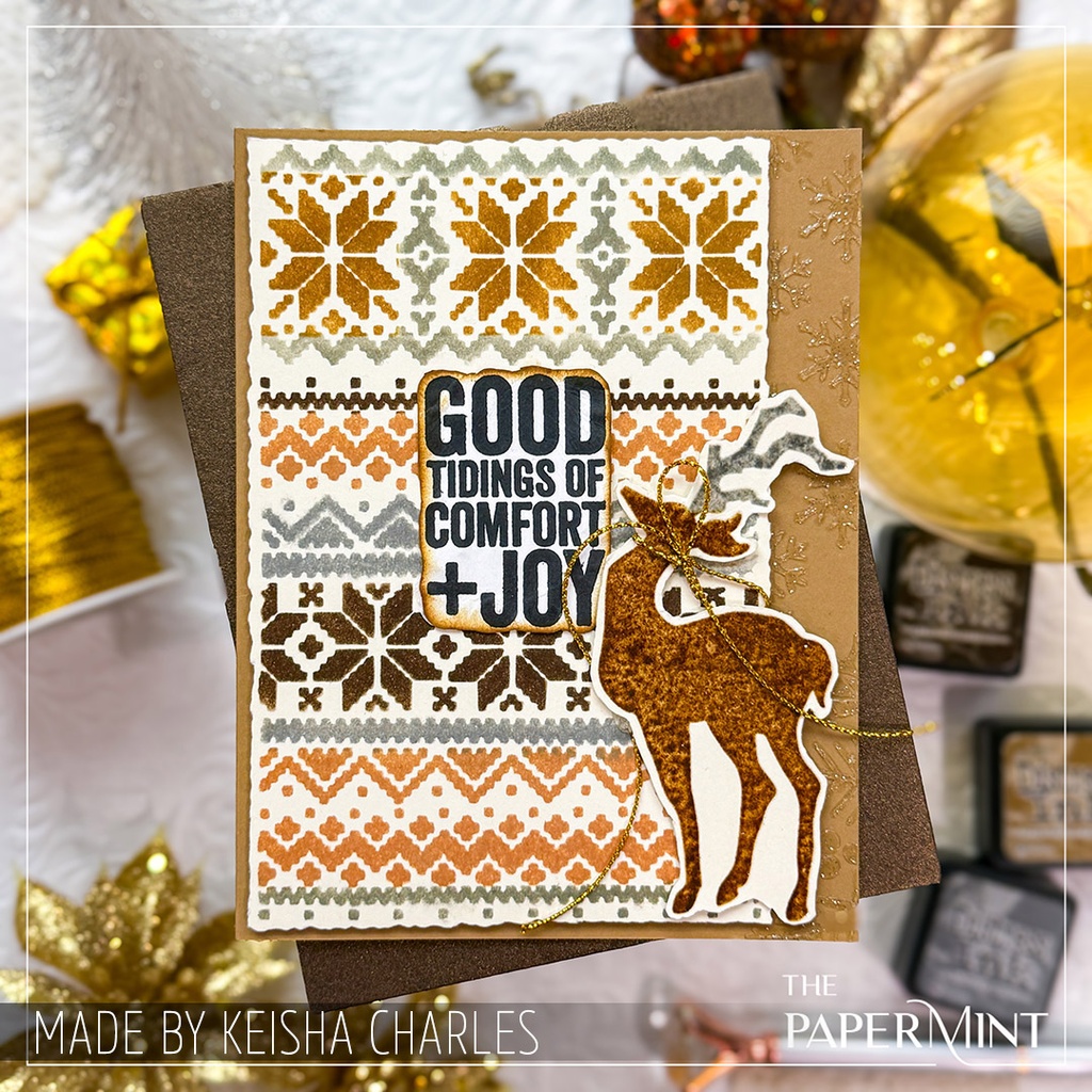 Tim Holtz Layering Stencil - Holiday Knit