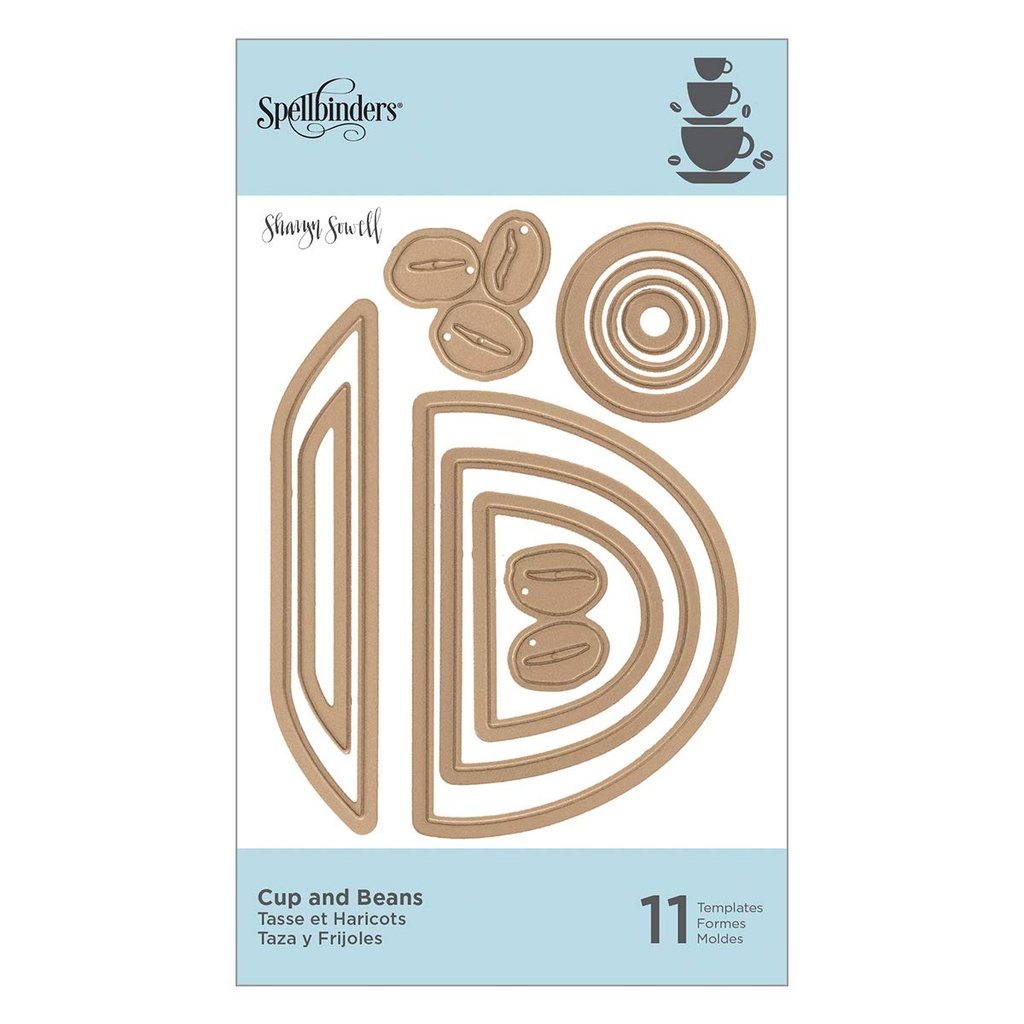 Spellbinders Die D-Lites - Cup and Beans 