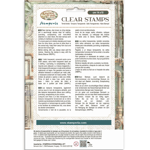 Stamperia - Gardens of Time - Tubes and Clocks