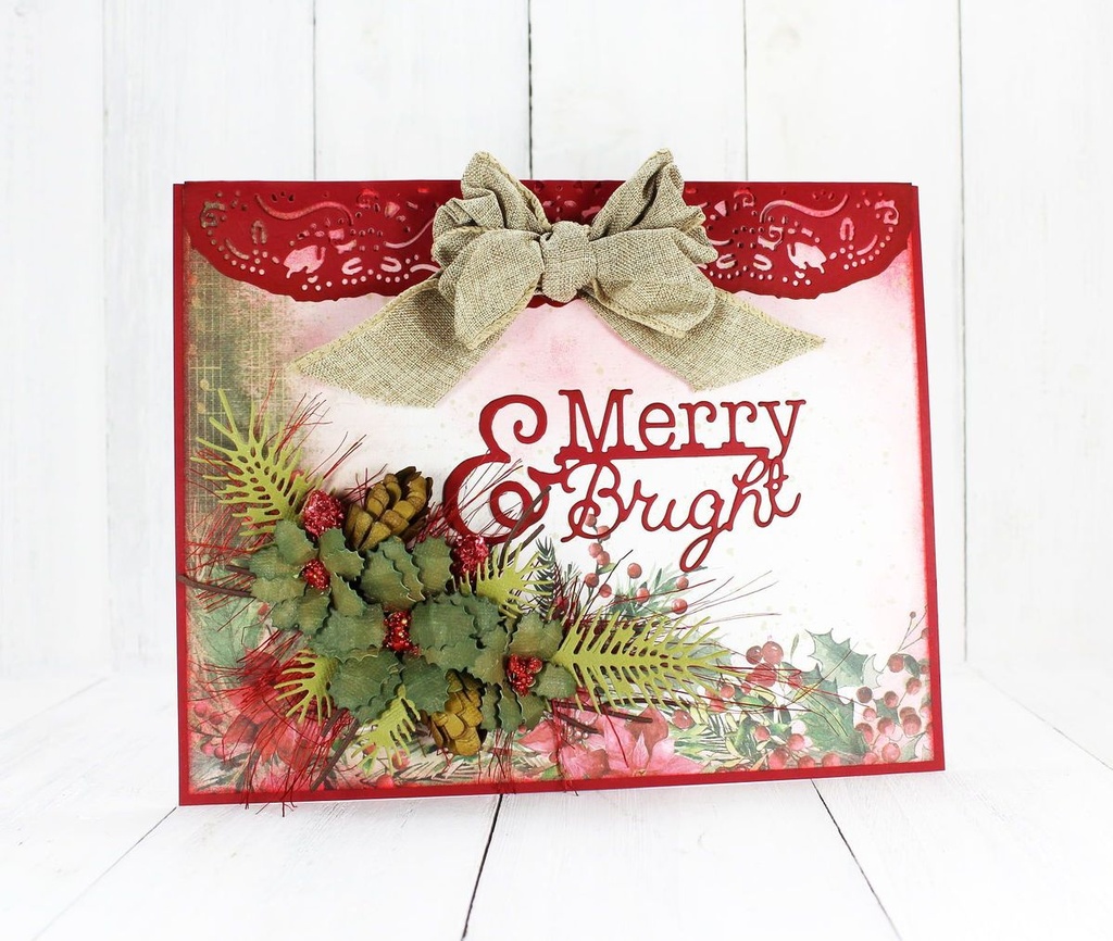 Sharon Callis Merry & Bright Sentiment Die