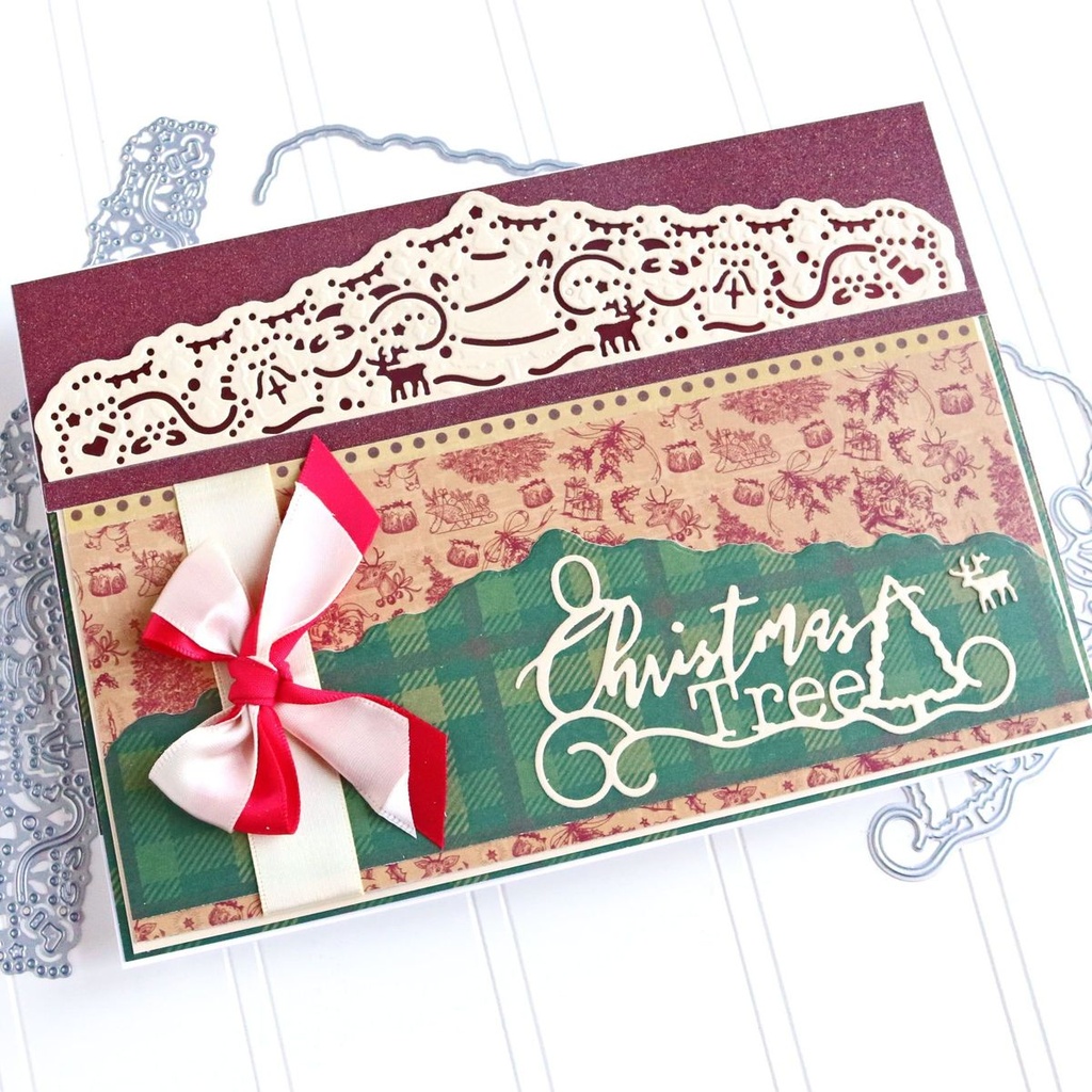 Sharon Callis Oh Christmas Tree Sentiment Die