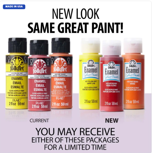 FolkArt Enamels™ Glitter - Gold (2oz)
