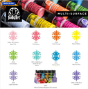 FolkArt Multi-Surface Satin - Brights Paint Set (10 colours)