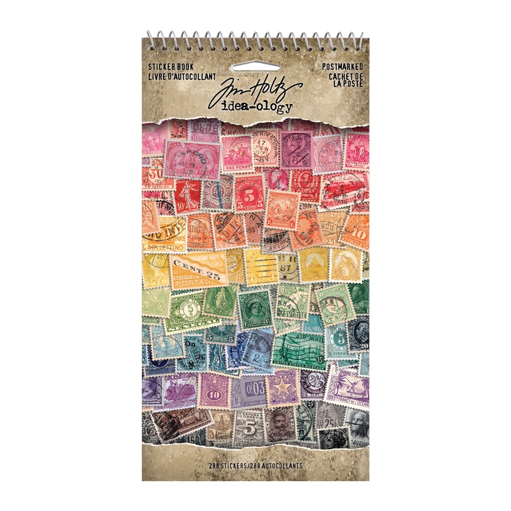 Tim Holtz Idea-ology - Postmarked Sticker Book 