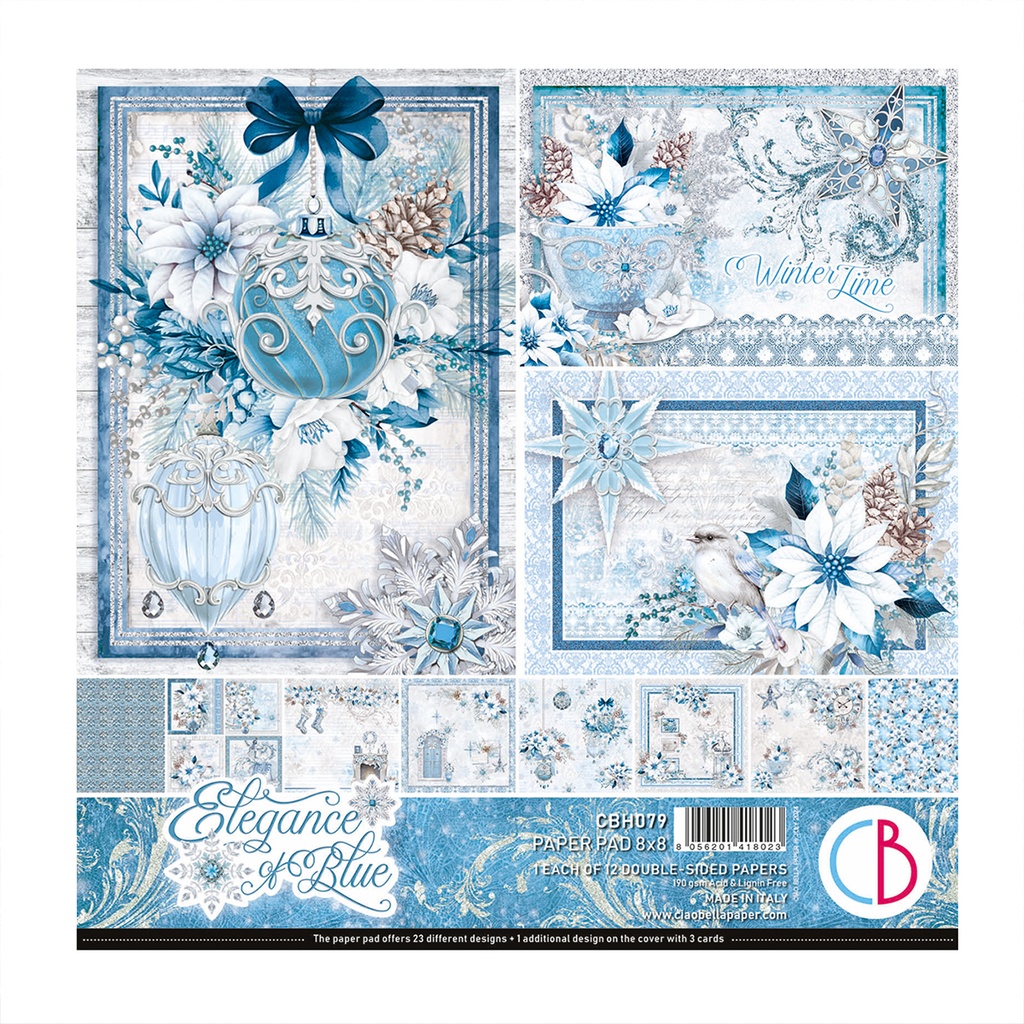 Ciao Bella Paper - Elegance of Blue Pad (8"x8")