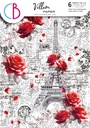 Ciao Bella Paper - Paris Je t’aime - A4 Vellum Mix 