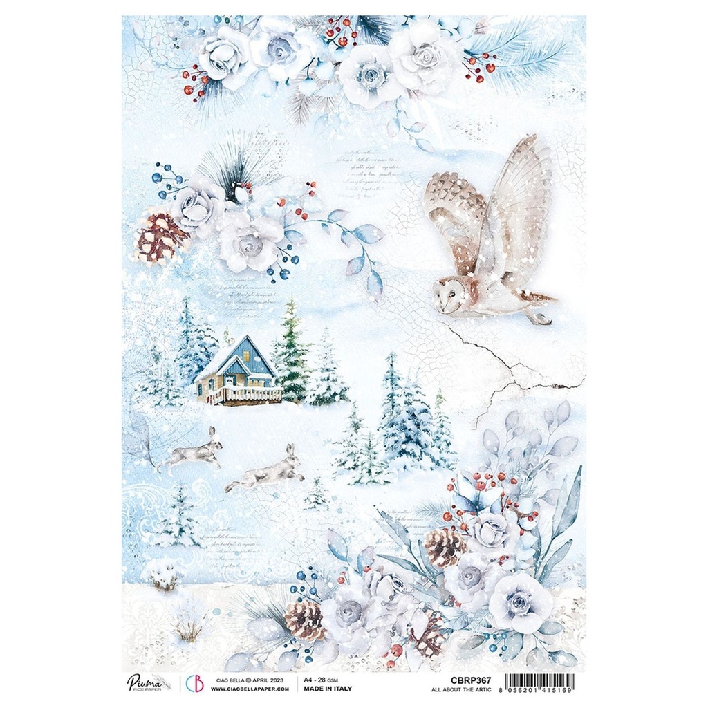 Ciao Bella Paper - All About The Arctic A4 rice paper (5 Pack)