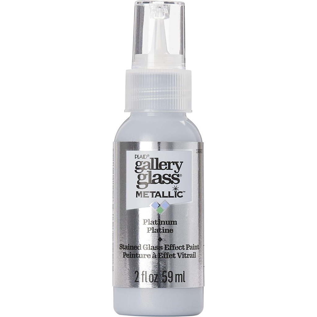 Plaid - Gallery Glass - 2oz - Metallic Platinum