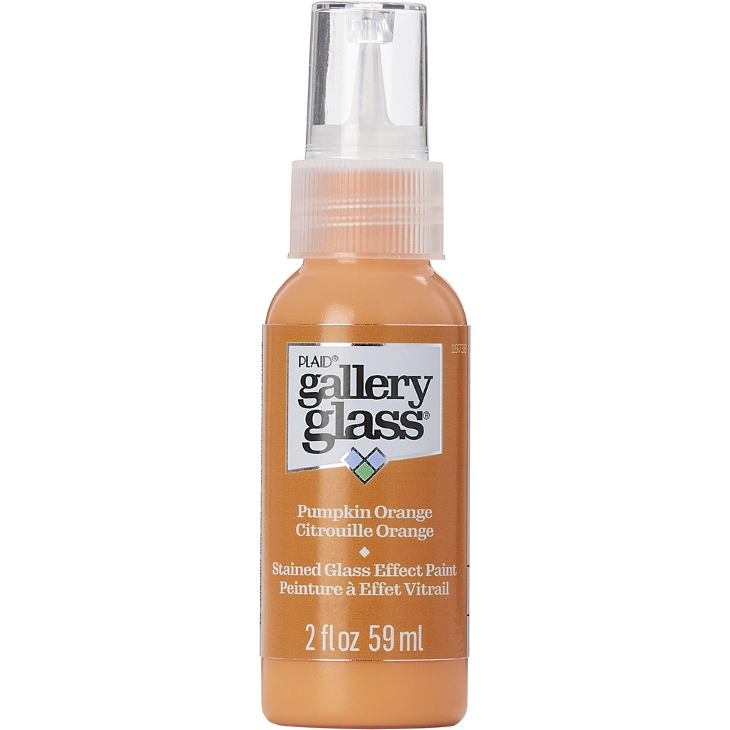 Plaid - Gallery Glass - 2oz - Pumpkin Orange