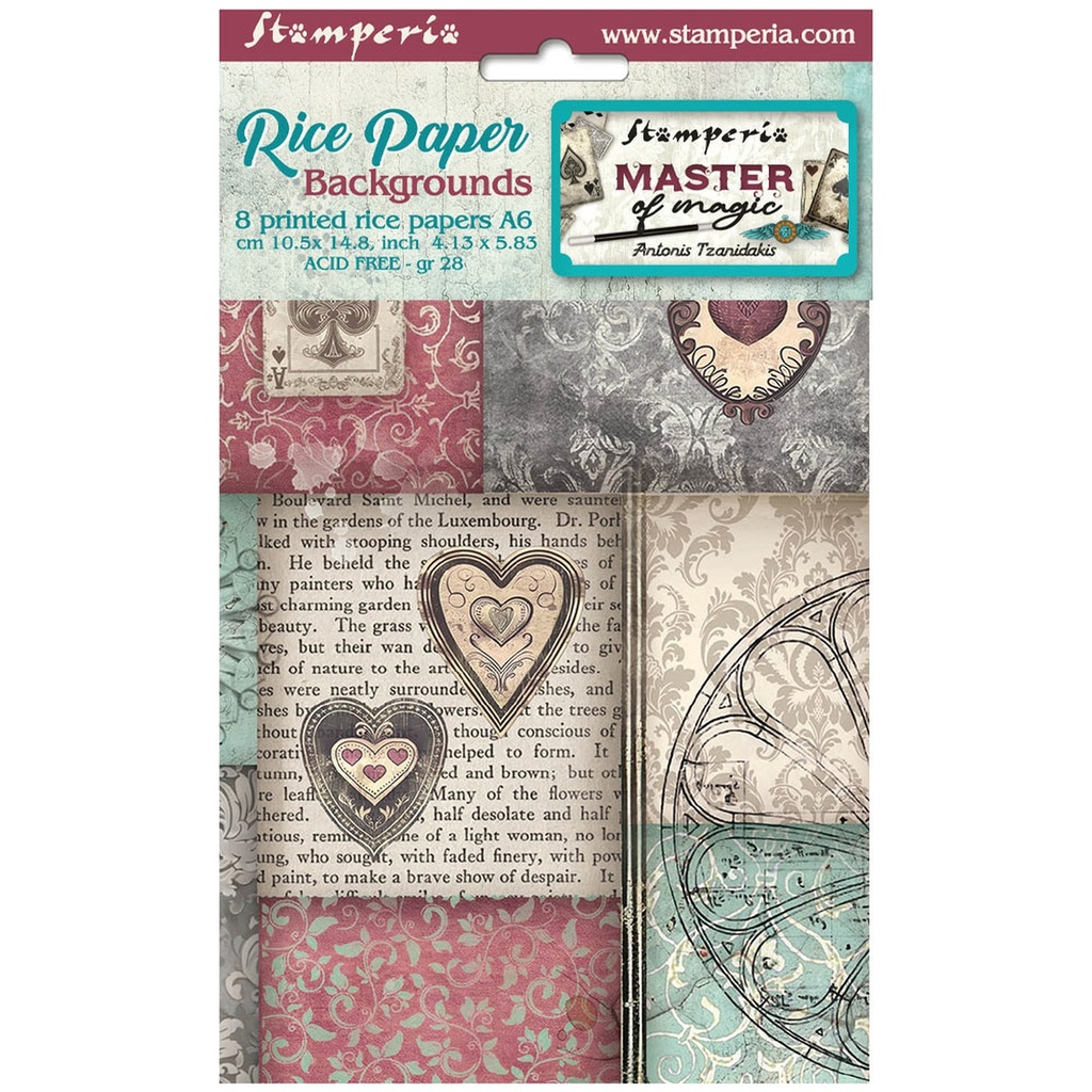 Stamperia - Master of Magic - A6 Rice Paper Backgrounds