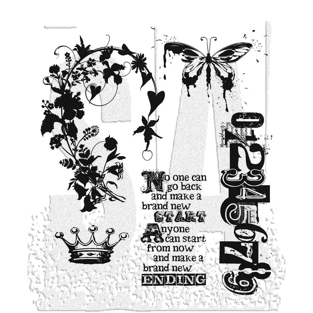 Tim Holtz - Stampers Anonymous Cling Stamps - Fairytale Frenzy