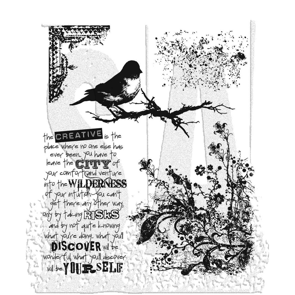 Tim Holtz - Stampers Anonymous - Cling Stamp - Urban Tapestry