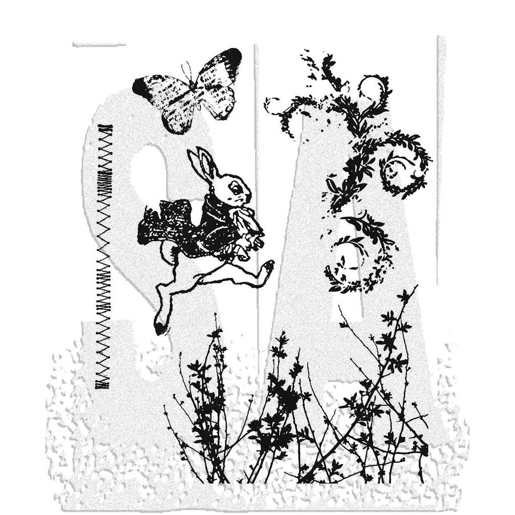 Tim Holtz - Stampers Anonymous Cling Stamps - Spring Sprung