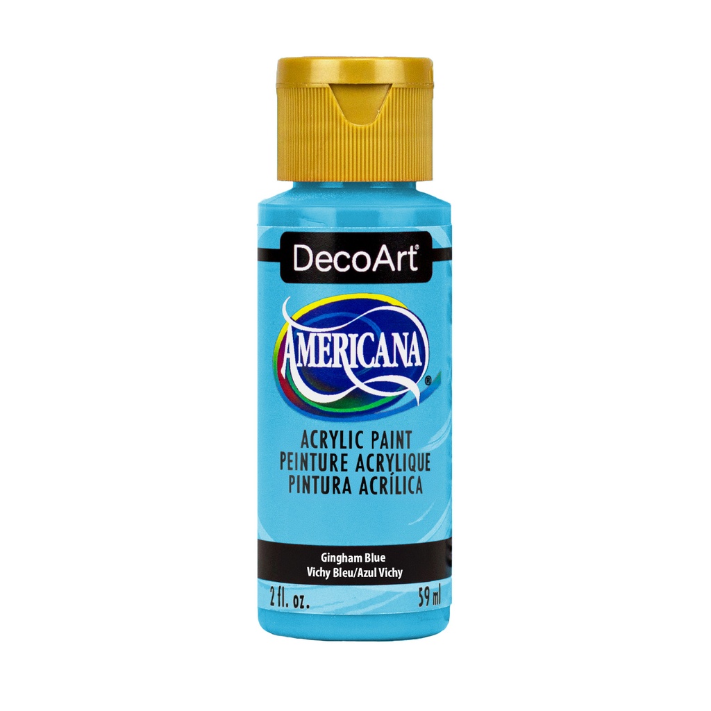 DecoArt Americana Acrylic - Gingham Blue (2oz)