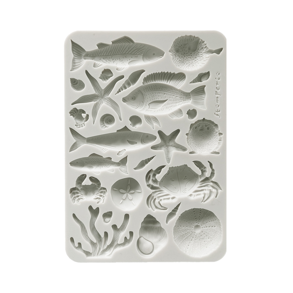 Stamperia - Silent Sea - Shells and Fish A5 Silicon Mould