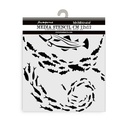 Stamperia - Silent Sea - Fish Stencil (12x12cm)