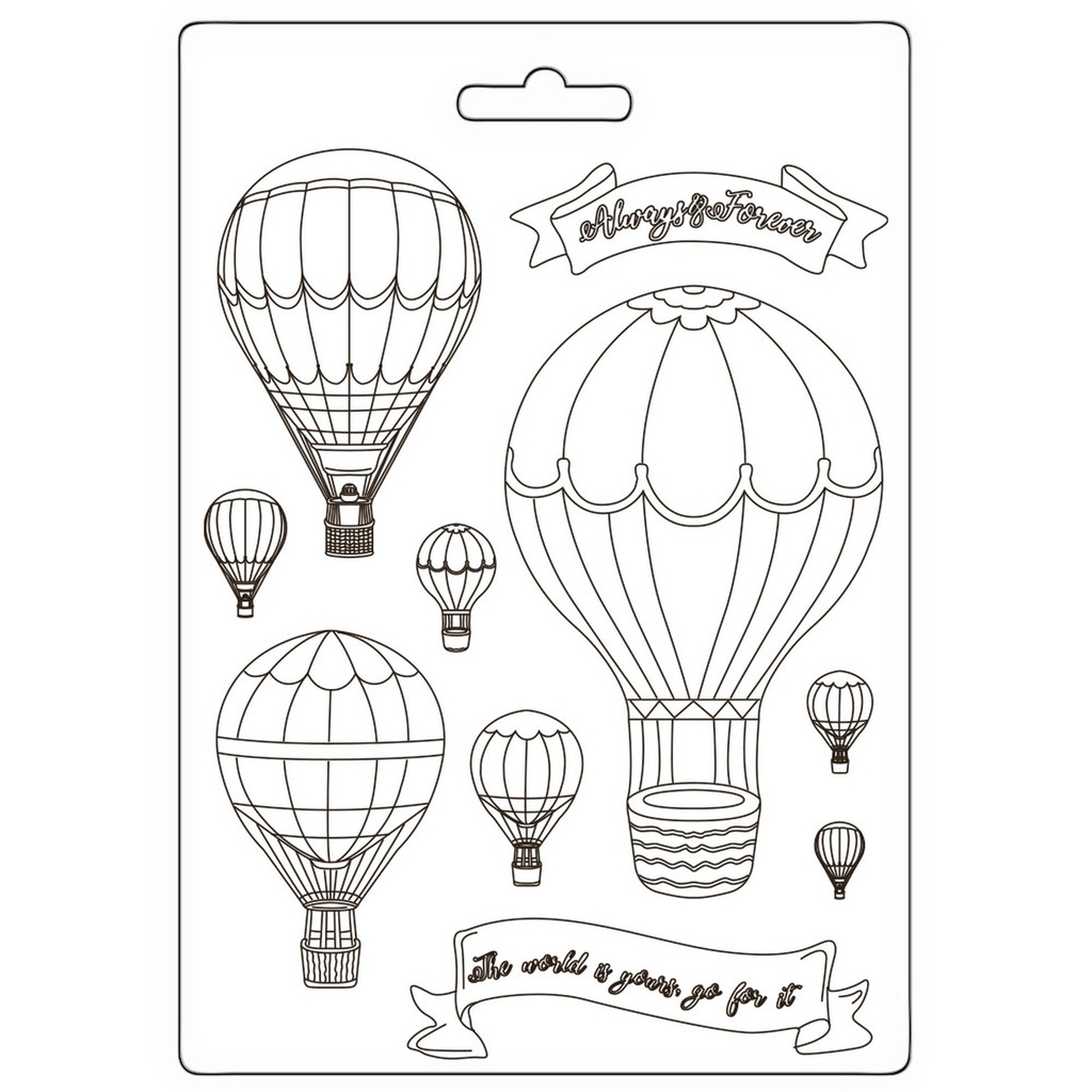Stamperia - Timeless - A5 Soft Mould - Balloons