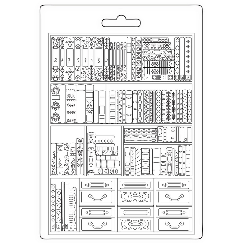 Stamperia - Venice City of Art - A5 Soft Mould - Books
