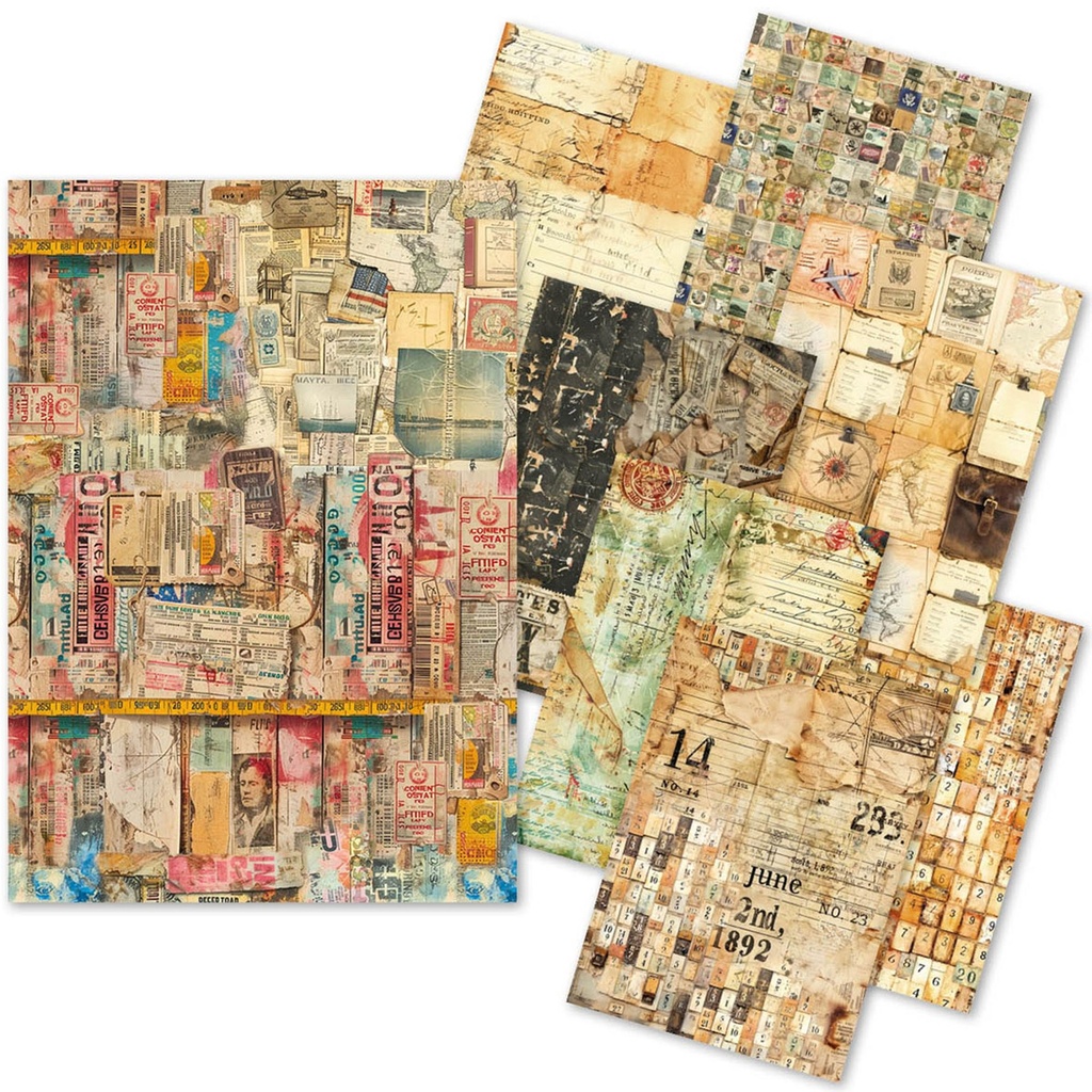 Ciao Bella Paper - Journey Ahead Craftmix A5 Paper Pack (Tissue & Vellum Variety)(Shipping from 2nd June)