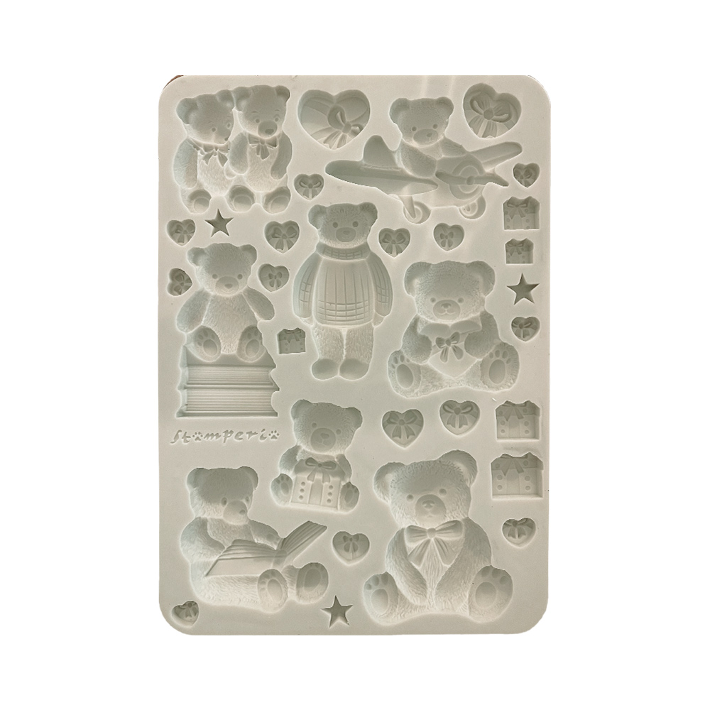 Stamperia - The Owl's House - Teddy Bears A5 Silicon Mould