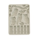 Stamperia - The Owl's House - Owls and Branch A5 Silicon Mould