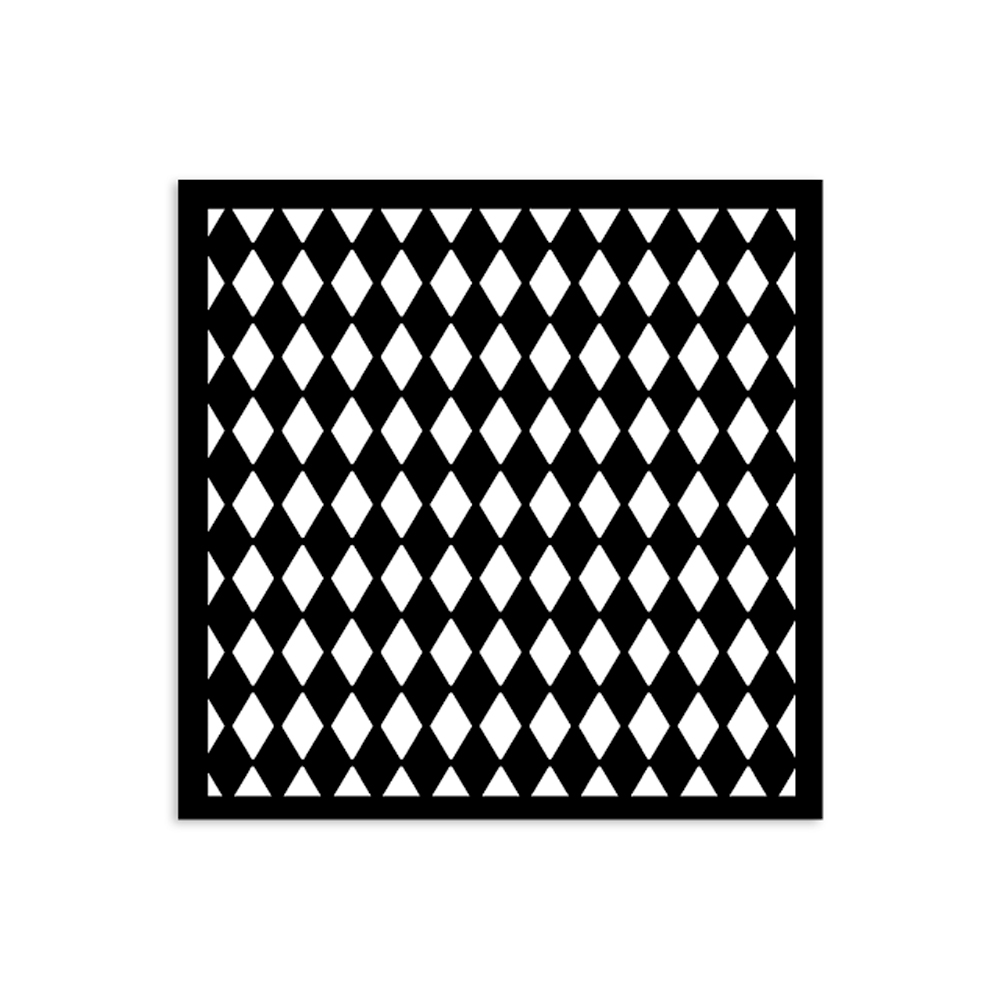 Stamperia -  Alice in Christmas - Rhombus Pattern Stencil (12cmX12cm)