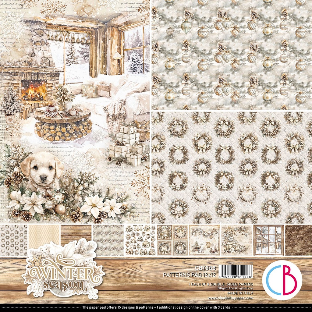 Ciao Bella Paper - Winter Season - 12"x12" Patterns Pad