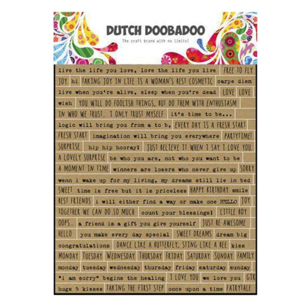 Dutch Doobadoo Sticker Art Sentiments 