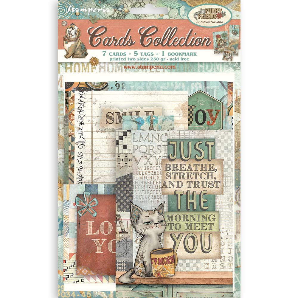 Stamperia - Furry Friends - Cards Collection