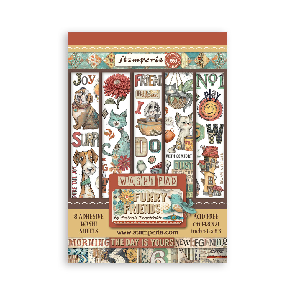 Stamperia - Furry Friends - Washi Pad