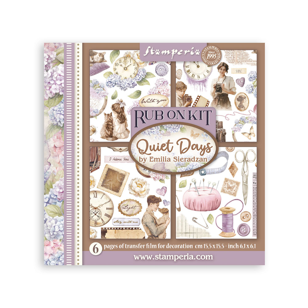 Stamperia - Quiet Days - Rub-on Kit 