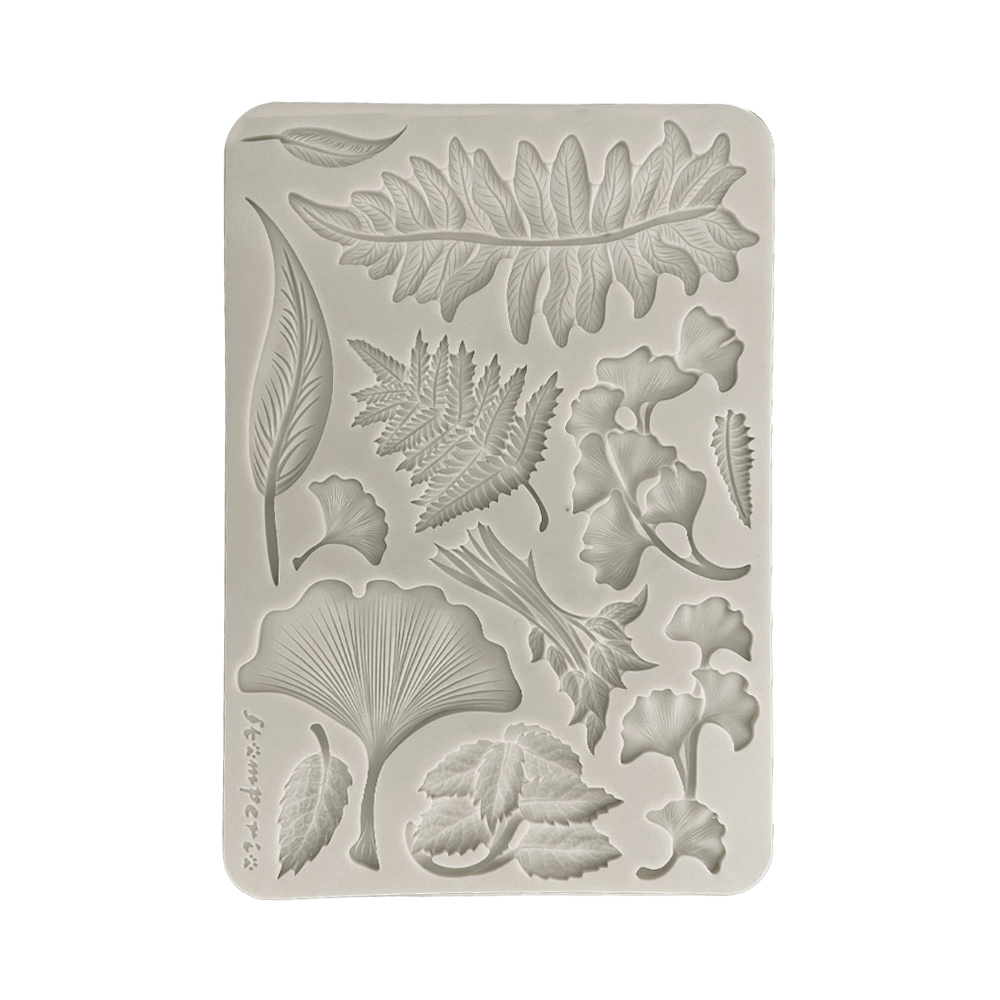 Stamperia - Herbarium Silvae - A5 Silicon mould - Botanical Leaf Collection