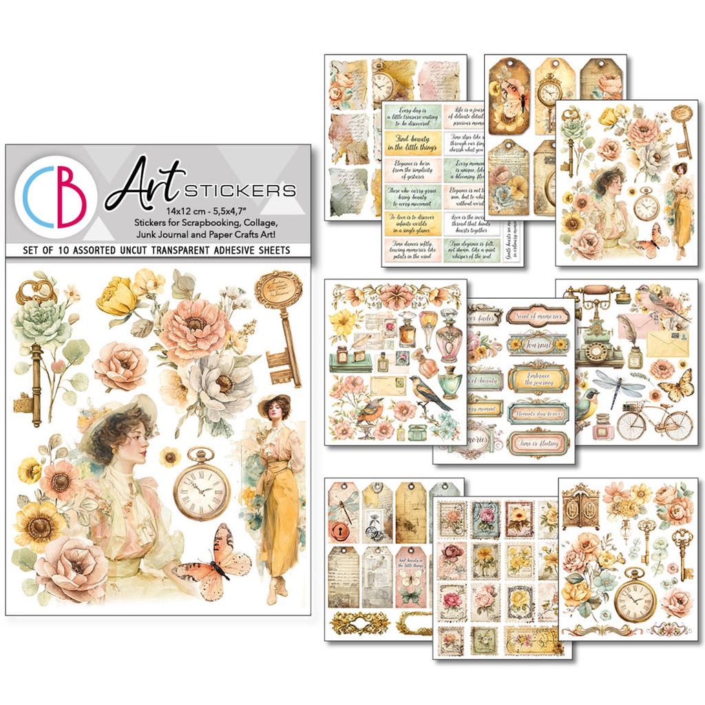 Ciao Bella Paper - Reminder Art Stickers (10 sheets)