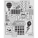 Stamperia - Family - Patchwork Stencil (20x25cm)
