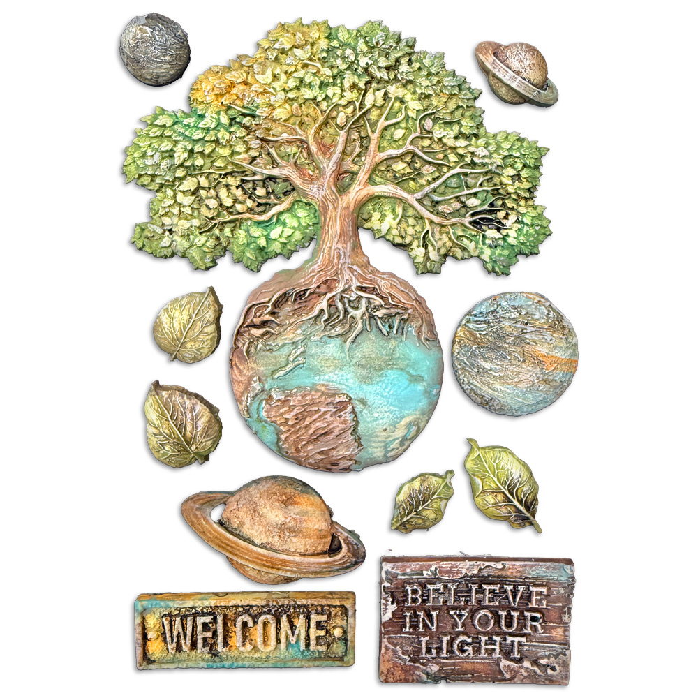 Stamperia - A New Beginning - A5 Silicon Mould - Planets 