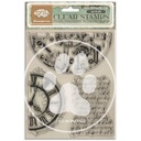 Stamperia - Gardens of Time - Half Clocks and Writings