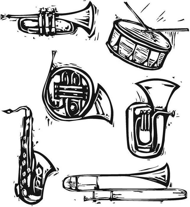 Tim Holtz - Stampers Anonymous Cling Stamps - Carved Instruments