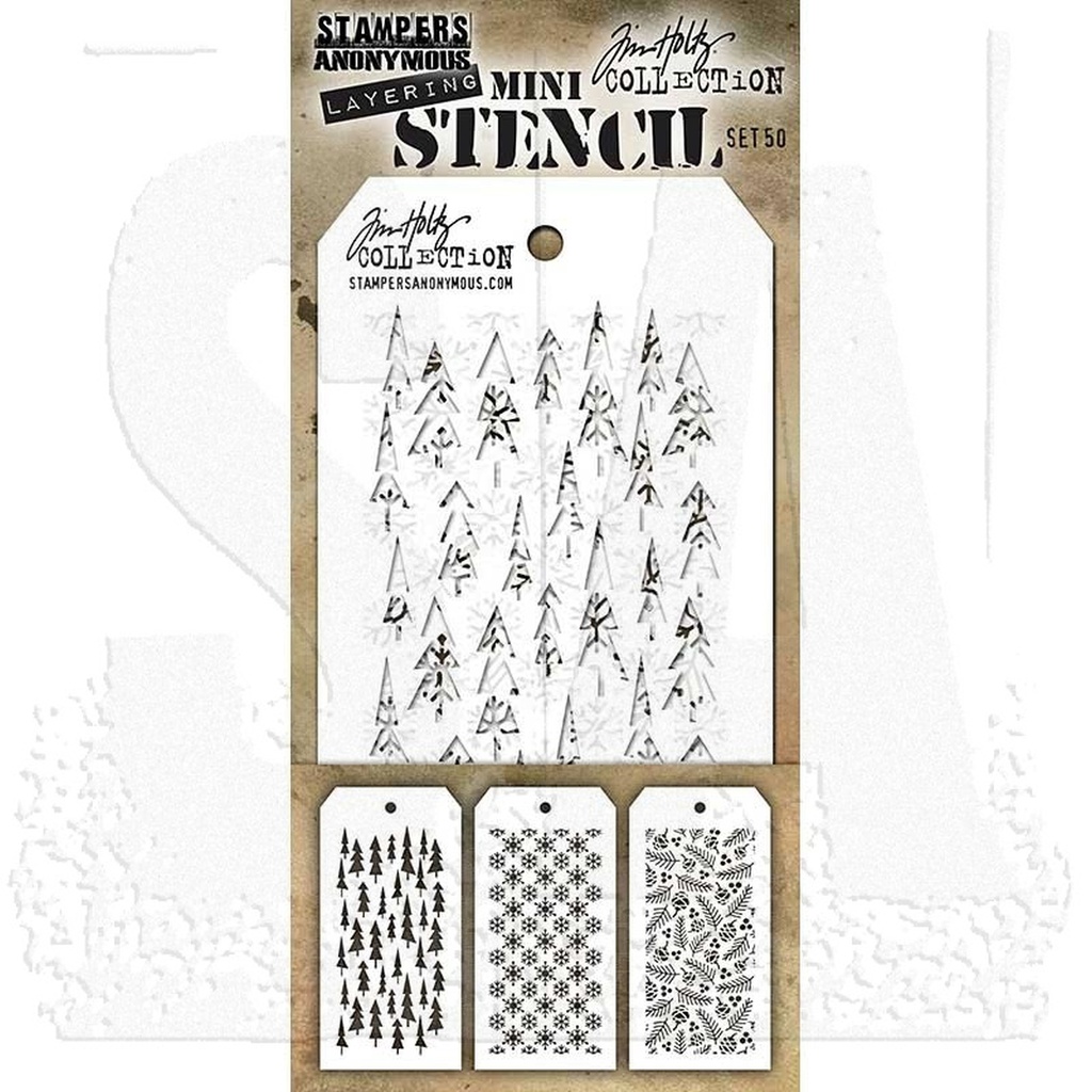 Tim Holtz Mini Layering Stencil Set #50