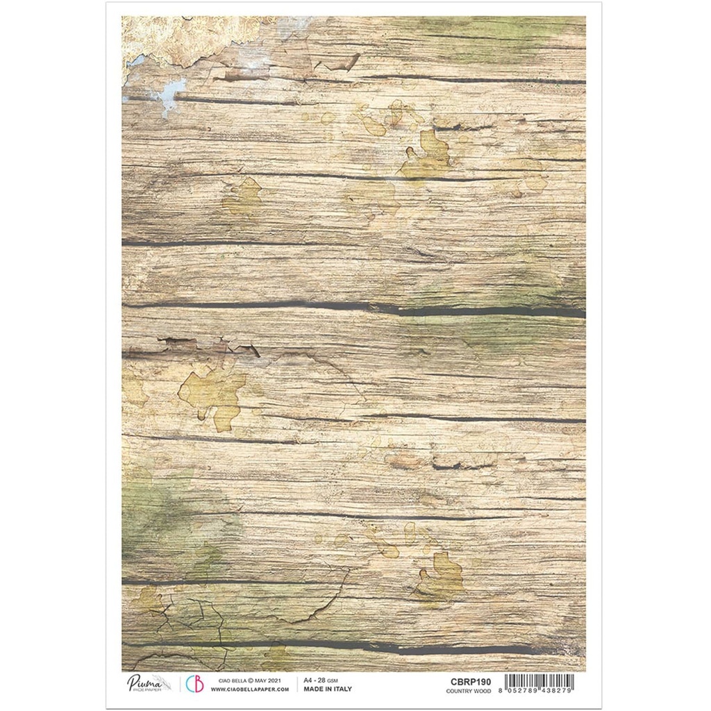 Ciao Bella Paper - Country - A4 Rice Paper (Single Sheet)