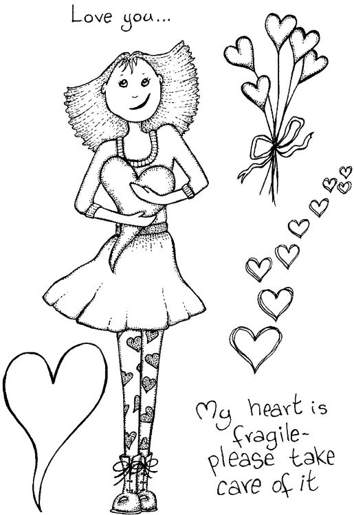 Lindsay Mason My Fragile Heart stamp set