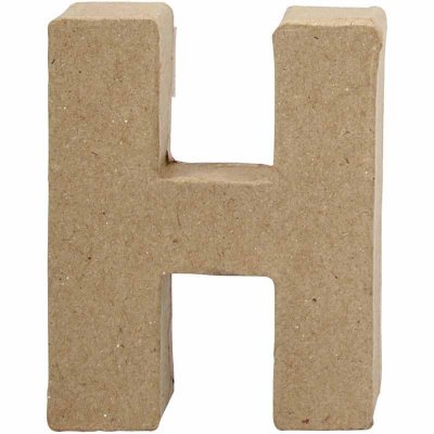 Creativ - Paper Mache Letter H - 10cm