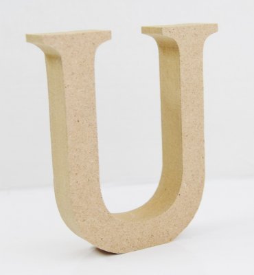 Creativ - Wooden Letter U - 8cm