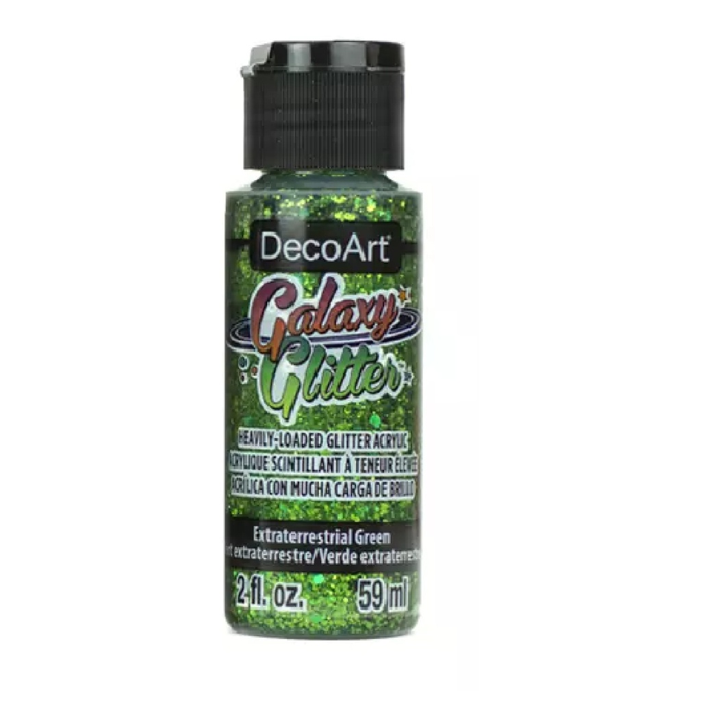 DecoArt Galaxy Glitter Acrylic Paint - Extraterrestrial Green 