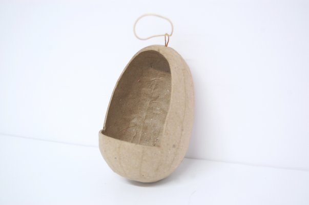 PaperMache Diorama Egg Ornament - pack of 6