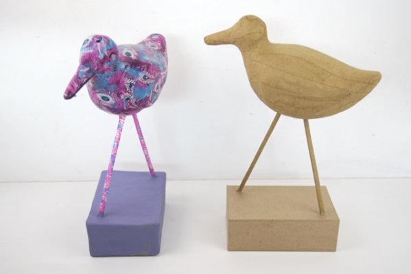 PaperMache Wading Bird - pack of 3