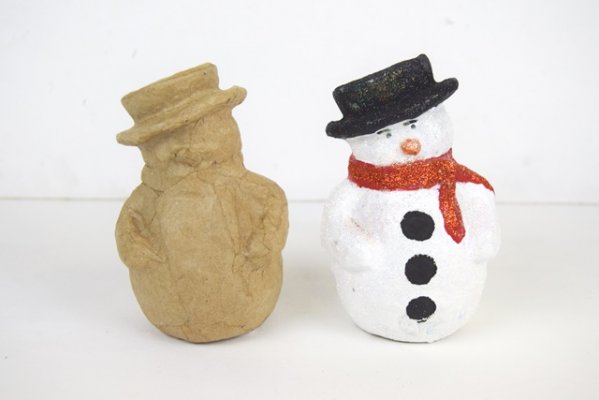PaperMache Snowman - pack of 6