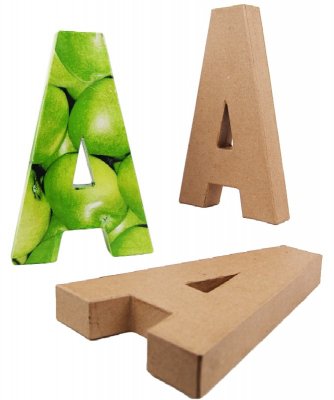 PaperMache Letter 8.25" A PACK OF 3